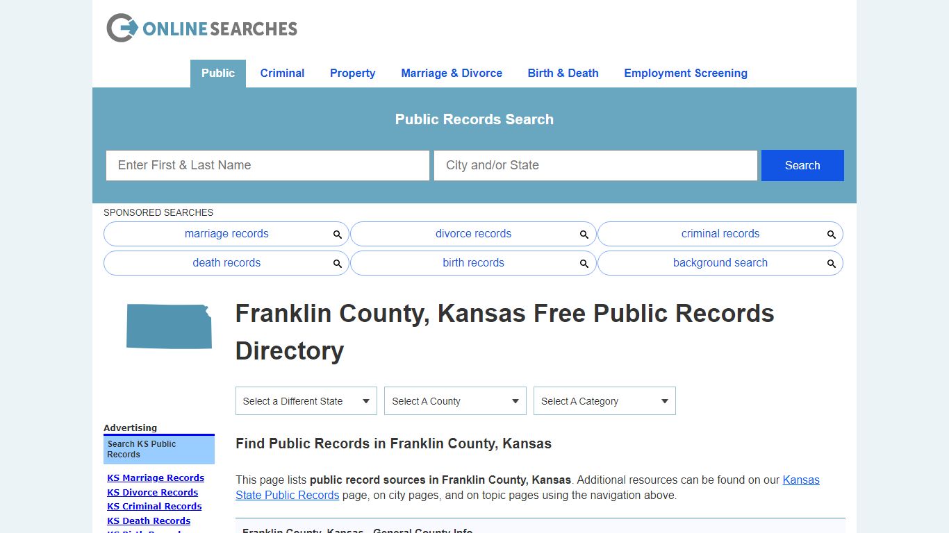 Franklin County, Kansas Public Records Directory